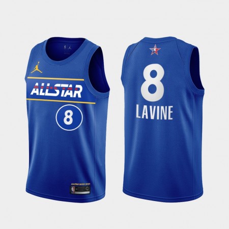 Herren NBA Chicago Bulls Trikot Zach LaVine 8 2021 All-Star Jordan Brand Blau Swingman